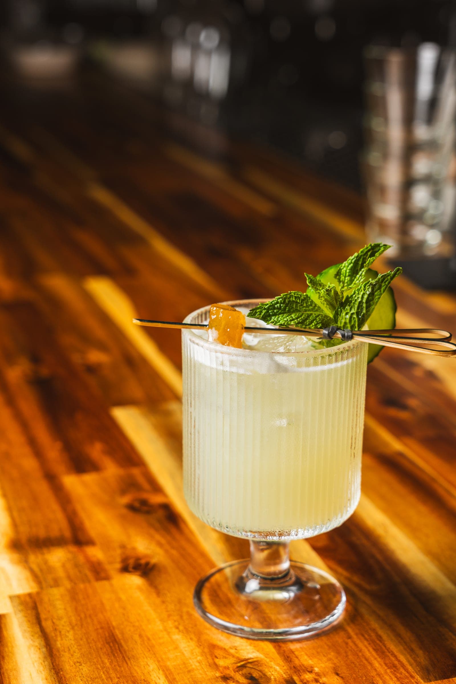 Bright citrus sour cocktail